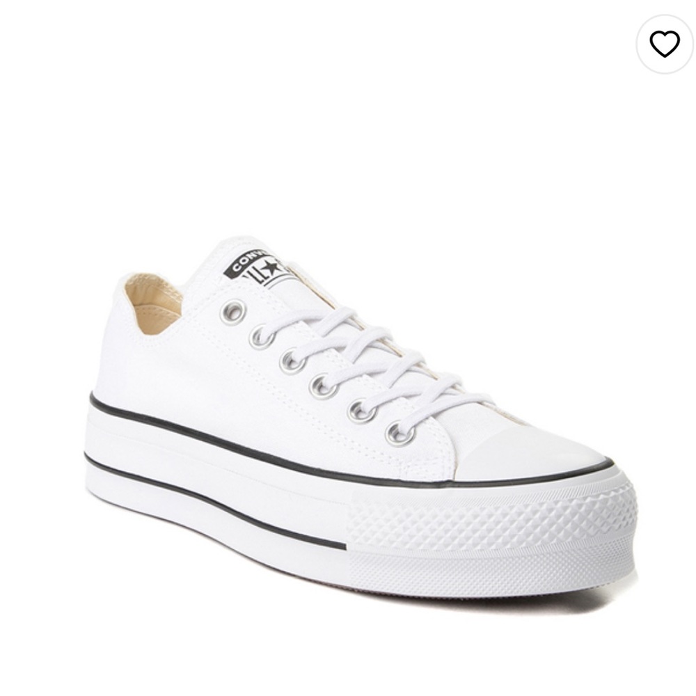 White platform converse